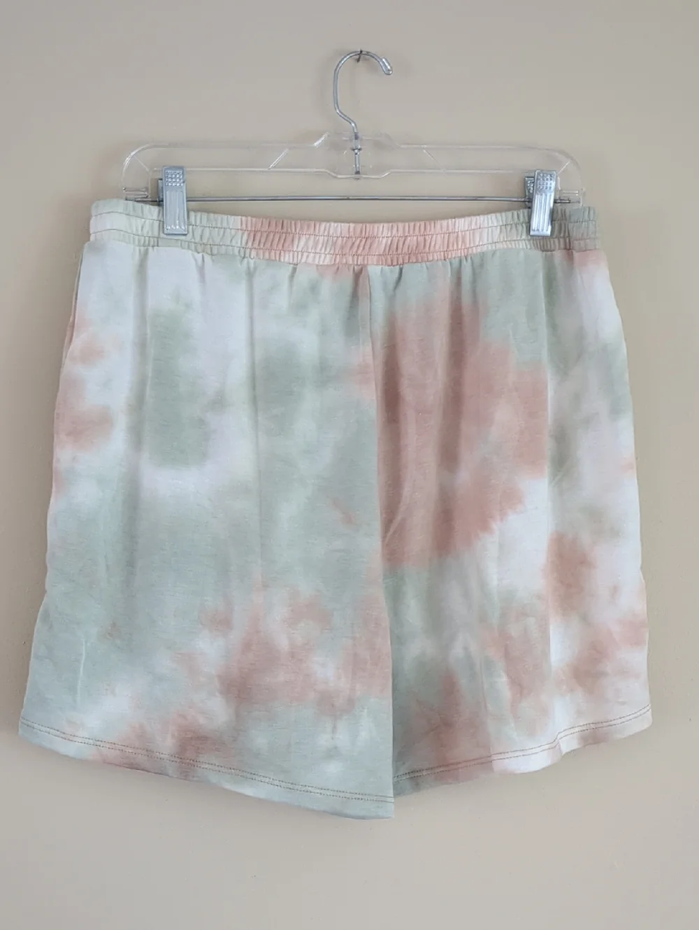 2X Dippin' Daisy's Tie Dye Pull On Shorts Lounge Soft Comfy Green